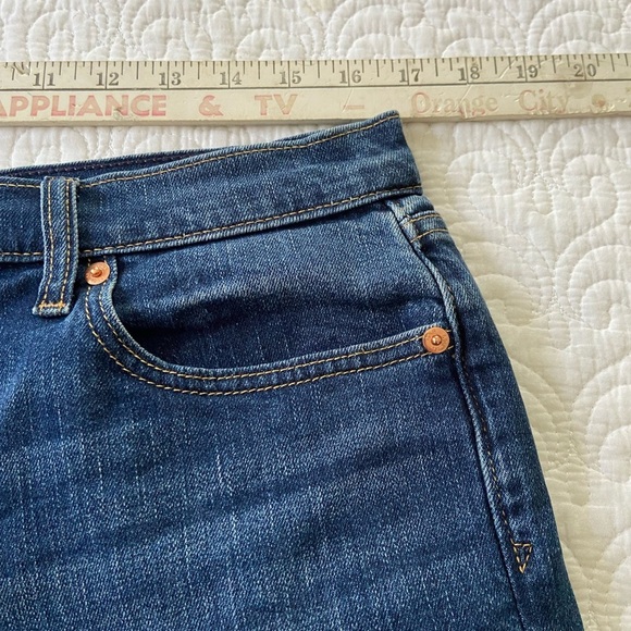 GAP Dark Blue Mid Rise Jean Shorts Backyard BBQ, Normcore, beach, jorts - Picture 8 of 10